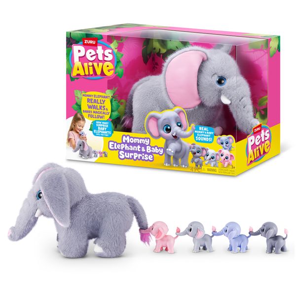 Pets alive mommy elephant and baby surprise - PETS ALIVE