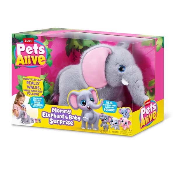 Pets alive mommy elephant and baby surprise - PETS ALIVE