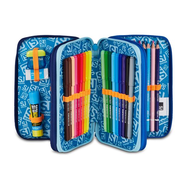 Astuccio 3 zip - space led boy - SEVEN