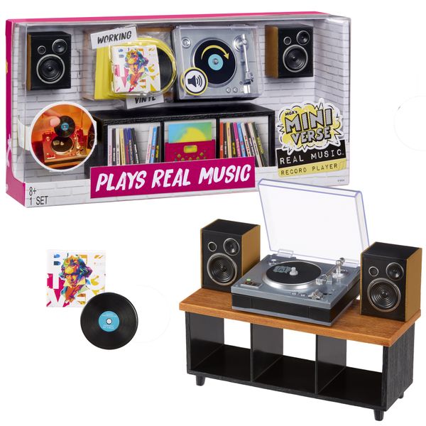 Mga’s miniverse real music giradischi in miniatura con vinile - MINIVERSE MGA