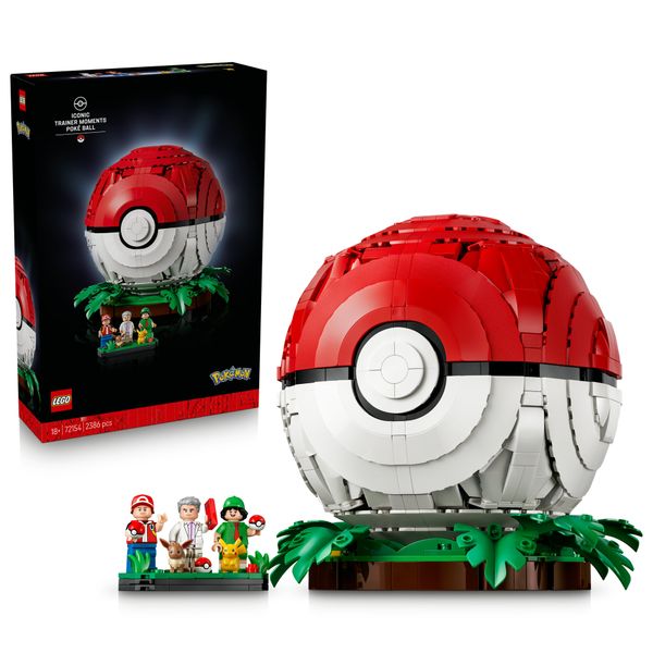 Lego pokémon momenti allenatore iconici: poké ball - 72154 - POKEMON