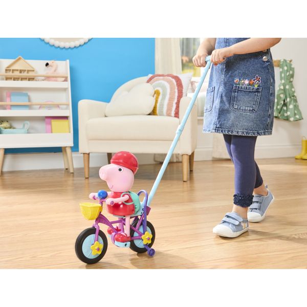 Peppa pig ready, pedal, go peppa – personaggio interattivo con bicicletta - PEPPA PIG