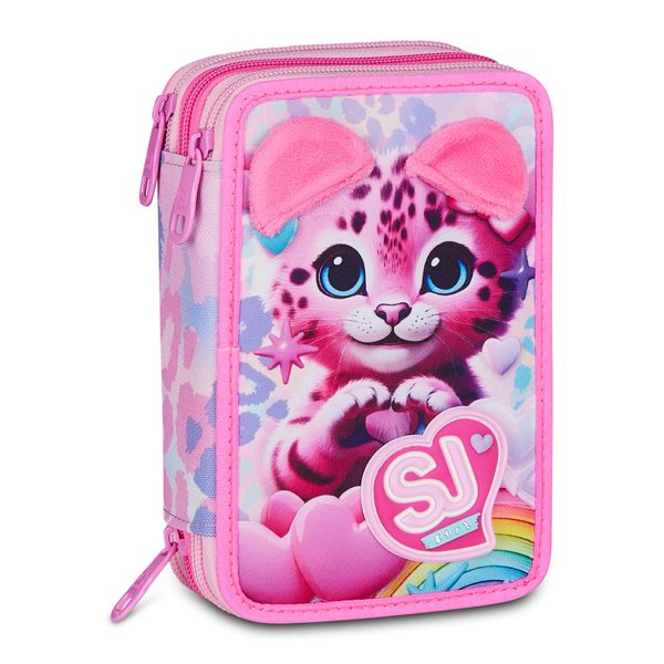 Astuccio 3 zip - heart buddy girl - SEVEN