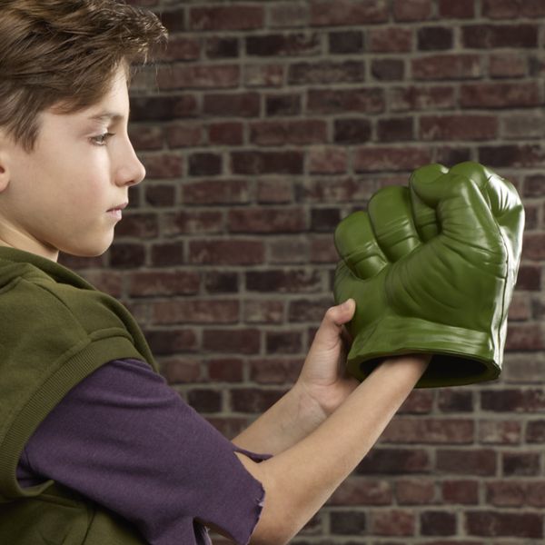 Hasbro marvel, spider-man: brand new day, super pugni gamma di hulk, giocattoli per roleplay - Spiderman