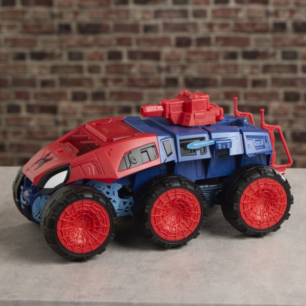 Hasbro marvel, spider-man: brand new day, veicolo deluxe 2 in 1, dai 4 anni in su - Spiderman