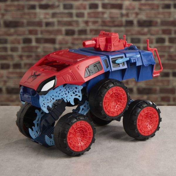 Hasbro marvel, spider-man: brand new day, veicolo deluxe 2 in 1, dai 4 anni in su - Spiderman