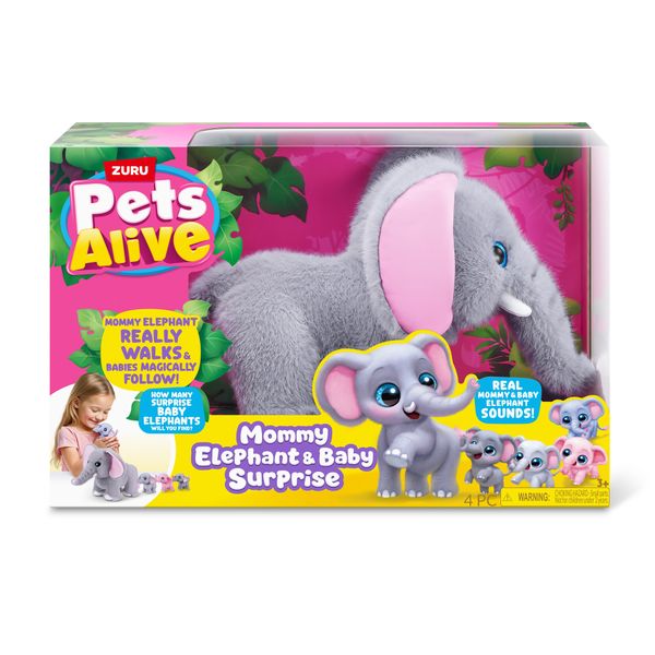 Pets alive mommy elephant and baby surprise - PETS ALIVE