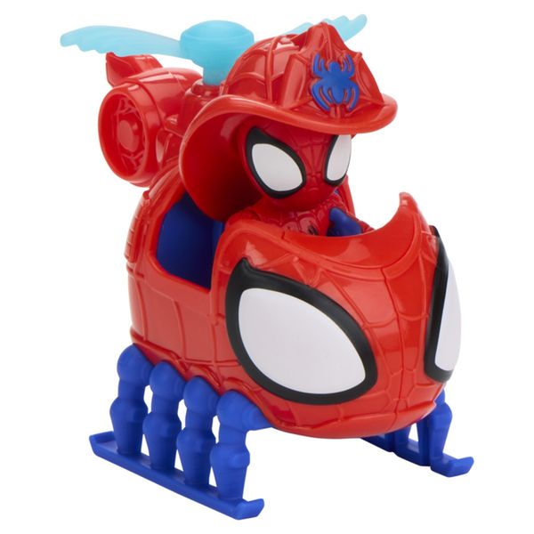 Hasbro marvel, spidey e i suoi fantastici amici, camion dei pompieri rescue-webs, action figure e veicolo - SPIDEY