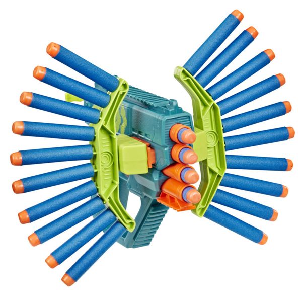 Nerf rebel ops ammohawk, blaster con 2 accessori e 20 dardi nerf elite - NERF