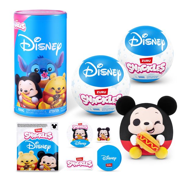 Snackles disney 5-inch plush (2 pack) - assortito - SNACKLES