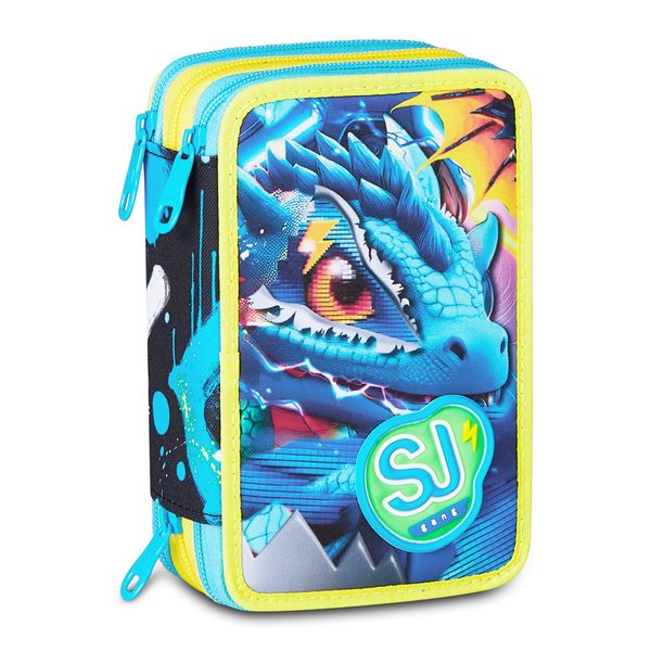 Astuccio 3 zip - metal dragon boy - SEVEN