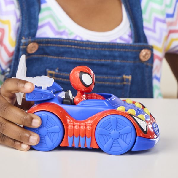 Hasbro marvel, spidey e i suoi fantastici amici, personaggio con veicolo - SPIDEY
