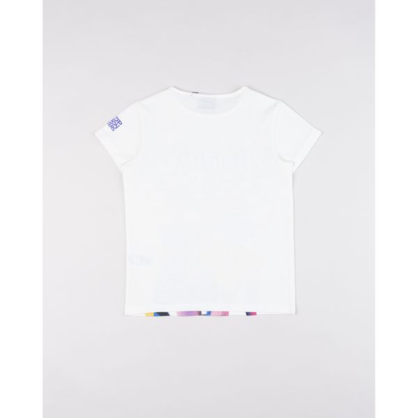 T-shirt bianca bambina k-pop "huntrix group" - KPOP DEMON HUNTERS