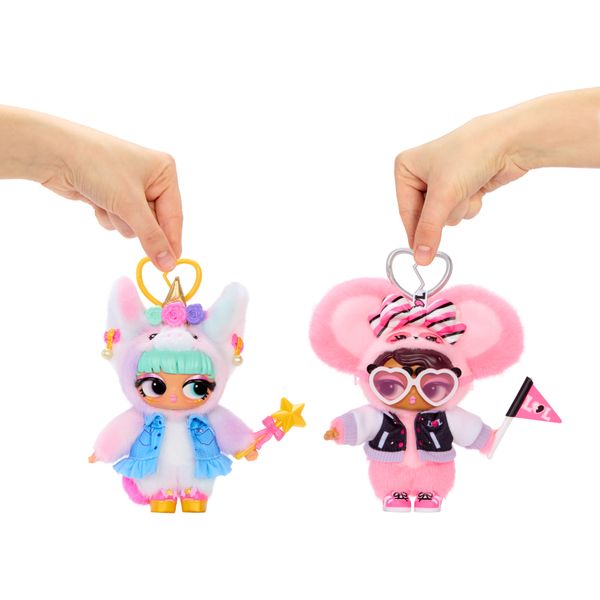 L.o.l. surprise! plush surprise – peluche da collezione con portachiavi e 7 sorprese - assortito - LOL