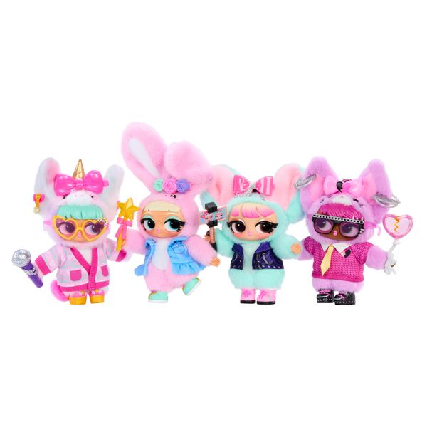 L.o.l. surprise! plush surprise – peluche da collezione con portachiavi e 7 sorprese - assortito - LOL