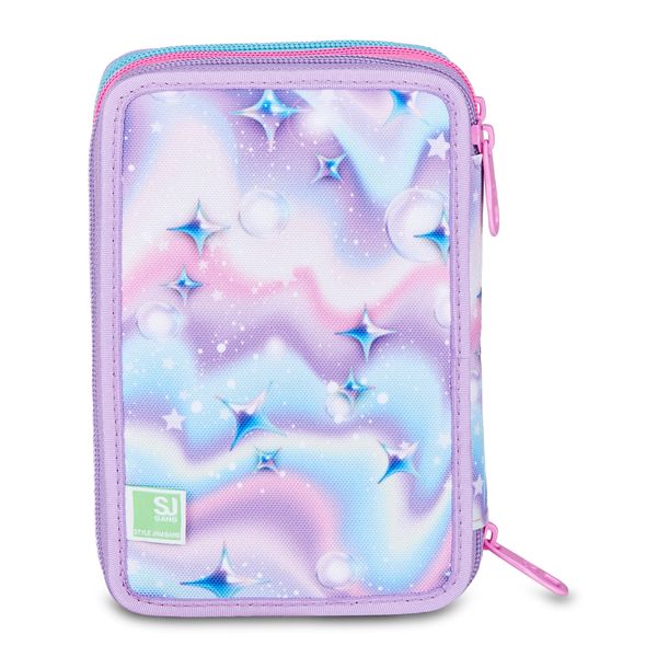 Astuccio 3 zip - led unicorn girl - SEVEN