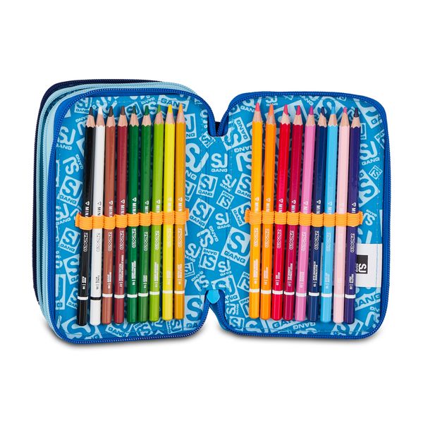 Astuccio 3 zip - space led boy - SEVEN