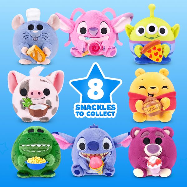 Snackles disney 5-inch plush (2 pack) - assortito - SNACKLES
