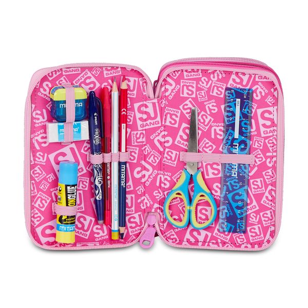 Astuccio 3 zip - heart buddy girl - SEVEN