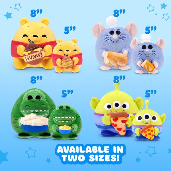 Snackles disney 5-inch plush (2 pack) - assortito - SNACKLES