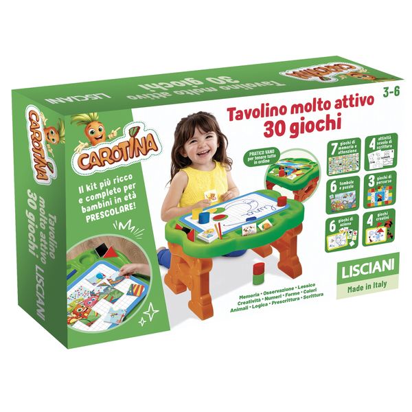 Carotina tavolino molto attivo 30 giochi - CAROTINA