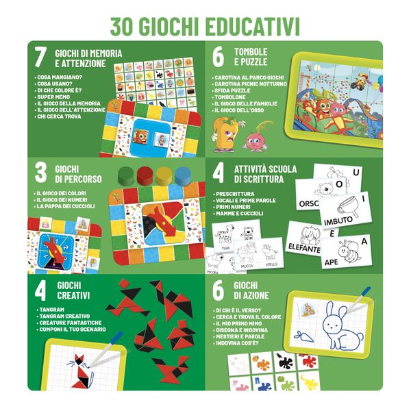 Carotina tavolino molto attivo 30 giochi - CAROTINA