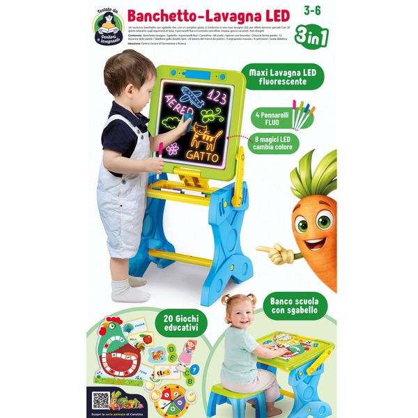 Carotina banchetto lavagna led 3 in 1 - CAROTINA