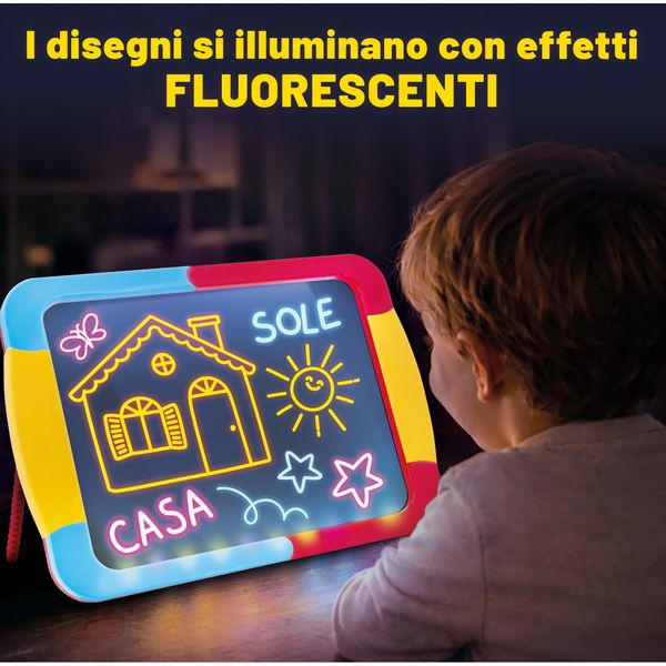 Lavagna led carotina: impara e gioca con disegni e parole - LISCIANI