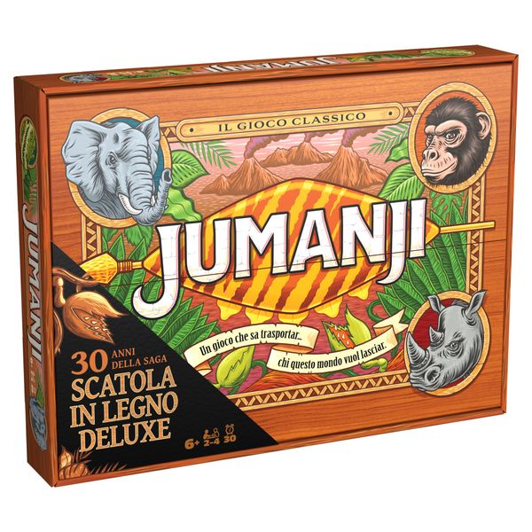 Jumanji 30th anniversary edition gioco da tavolo - avventura giungla 2-4 giocatori da 6 anni - JUMANJI