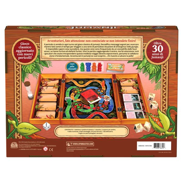 Jumanji 30th anniversary edition gioco da tavolo - avventura giungla 2-4 giocatori da 6 anni - JUMANJI