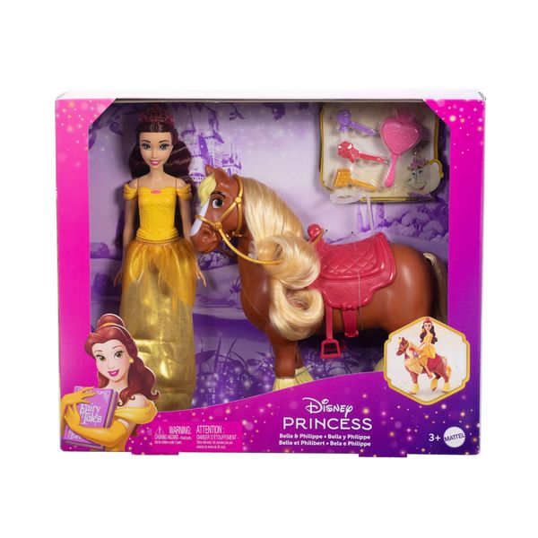 Disney princess belle e philippe bambola e cavallo - DISNEY PRINCESS