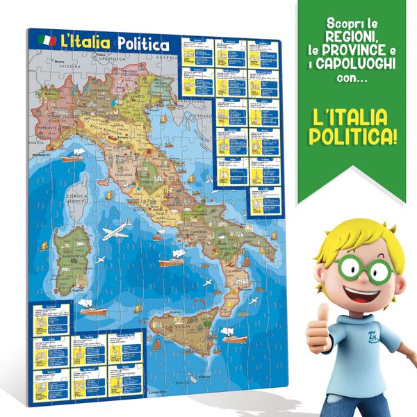 I’m a genius geopuzzle la mia bella italia - LISCIANI