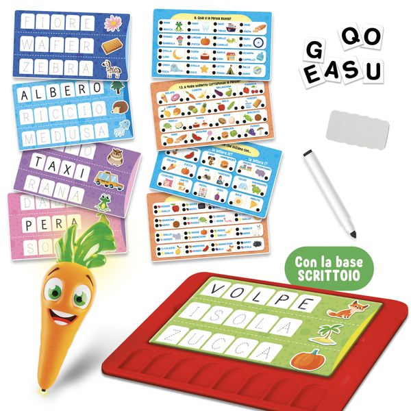 Carotina penna parlante vocabolario dei bambini - CAROTINA