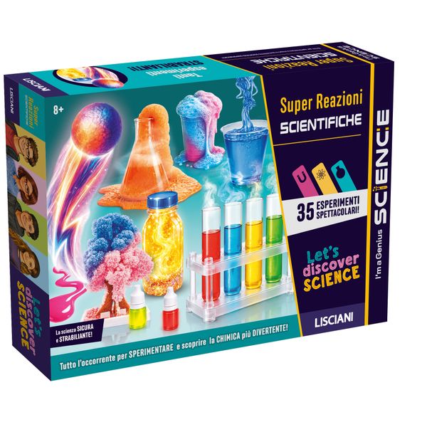 Super reazioni - gioco scientifico educativo  -  i'm a genius - lisciani - LISCIANI