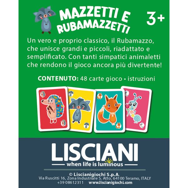 Le carte dei bambini mazzetti e rubamazzetti - LISCIANI