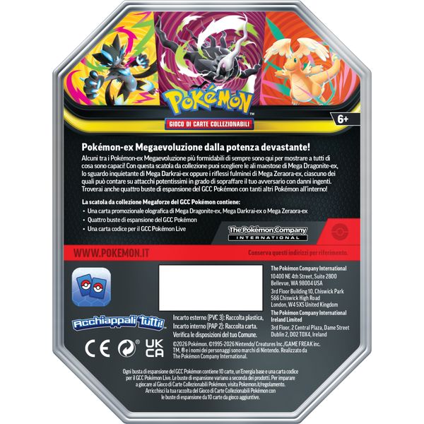 Pokémon tin da collezione megaforze - POKEMON