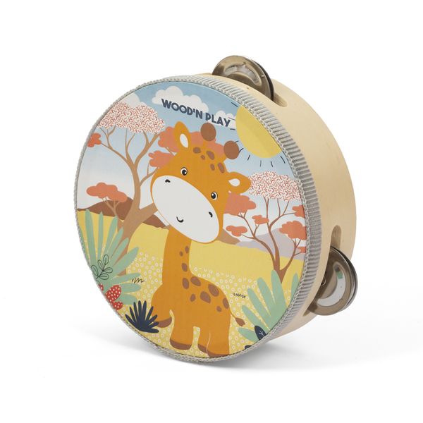 Set musicale della savana – 7 pezzi colorati per bambini  - eco-friendly e divertente - wood ^n^ play - WOOD 'N' PLAY