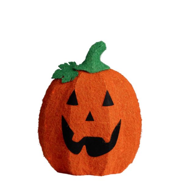 Zucca luminosa in tessuto e metallo h.cm.46 ca.(batterie escluse) in busta - CARNIVAL TOYS