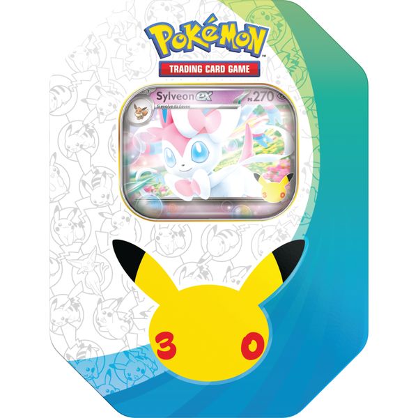 Pokémon 30° anniversario - tin da collezione sylveon-ex & greninja-ex - POKEMON