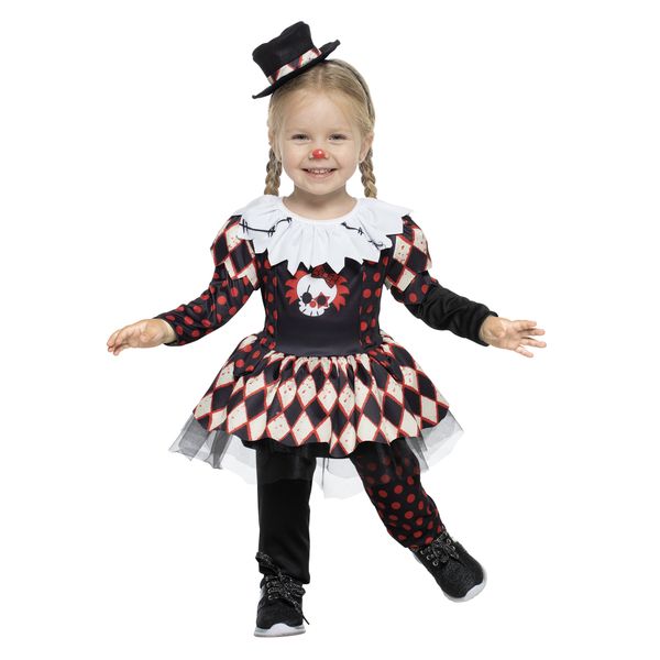 Costume travestimento halloween horror clownetta baby - CARNAVAL QUEEN