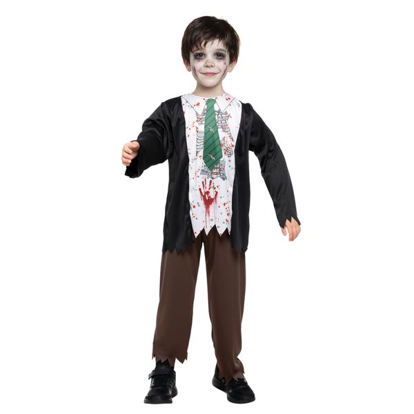 Costume travestimento halloween zombie bambino - CARNAVAL QUEEN