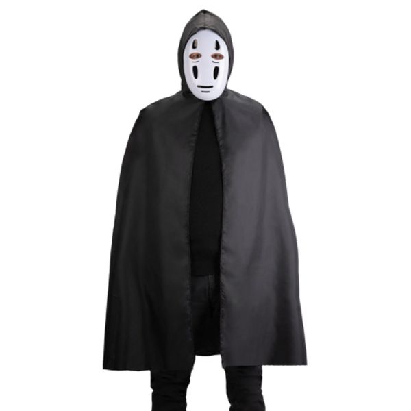 Set spirito senza volto (maschera e mantello l.cm.100 ca. con cappuccio in busta con cavallotto - CARNIVAL TOYS