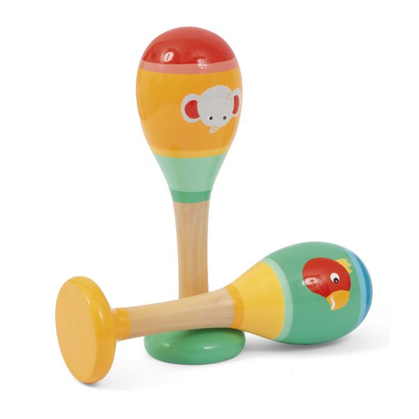 Set musicale della savana – 7 pezzi colorati per bambini  - eco-friendly e divertente - wood ^n^ play - WOOD 'N' PLAY