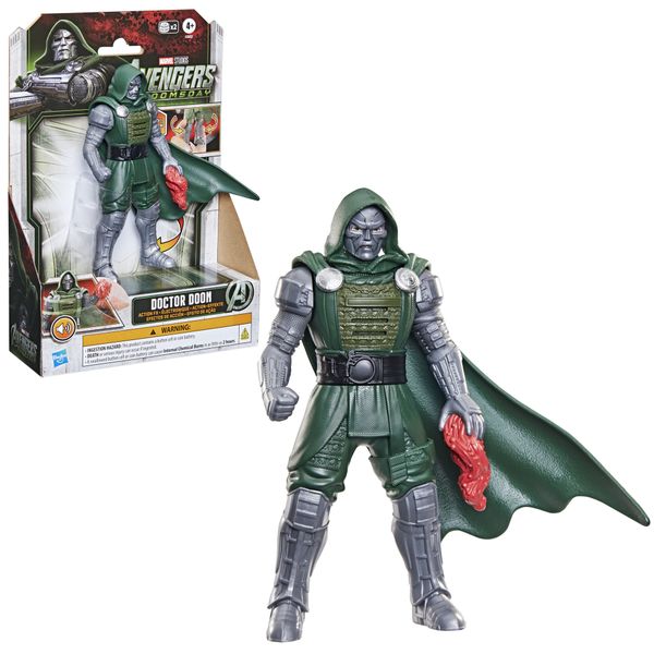 Hasbro marvel studios, avengers: doomsday, dottor destino action fx, action figure elettronica - Avengers