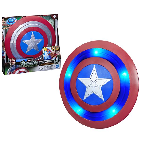 Hasbro marvel studios avengers: doomsday, scudo battle-react di captain america, giocattolo per roleplay - Avengers