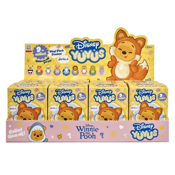 Disney yuyus winnie the pooh blind bag clip 12 cm - assortiti - WINNIE THE POOH