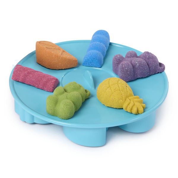 Kinetic sand, laboratorio dei dolci con 453 g di sabbia modellabile, custodia a forma di snack in barretta e 8 attrezzi e formine, 5+ anni - KINETIC SAND