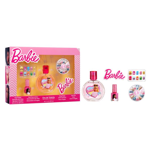 Set manicure barbie - smalto unghie, profumo e altri accessori per bambine - Barbie