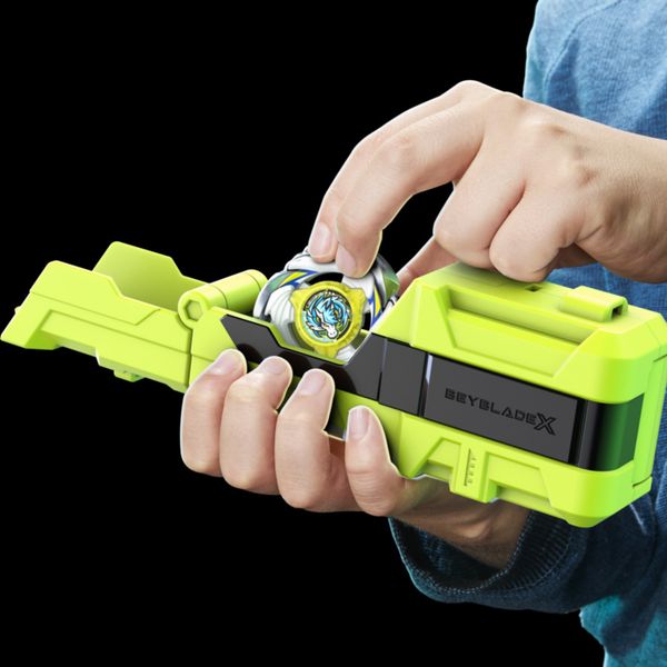 Beyblade x, set con lanciatore clip & rip - BEYBLADE