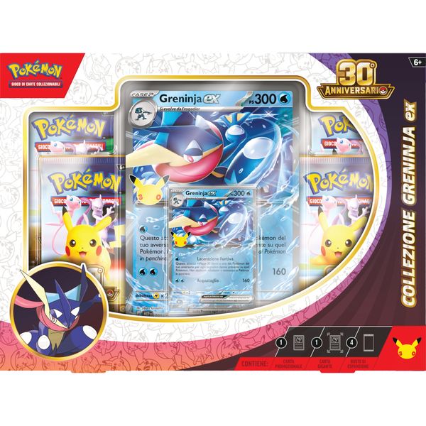 Pokémon 30° anniversario - collezione greninja-ex & sylveon-ex - POKEMON